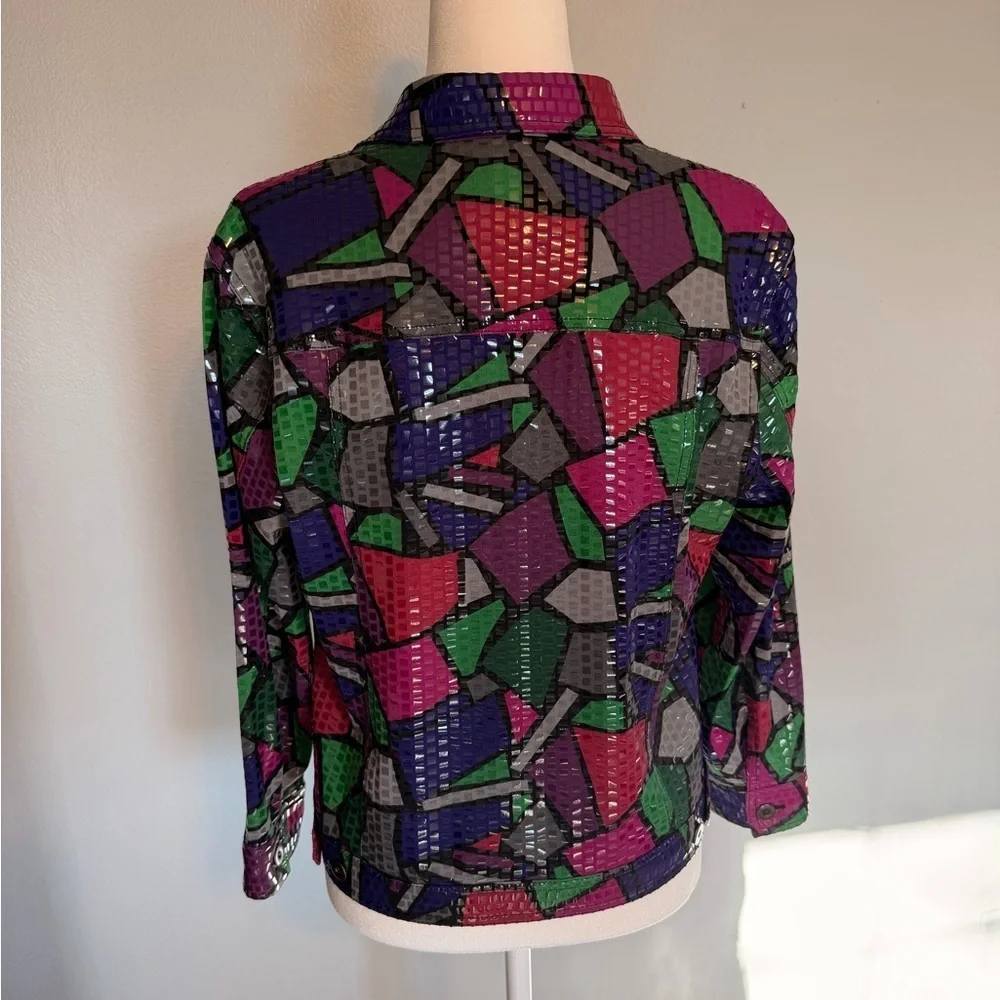 Ruby Rd. Multicolor Geometric Sequence Jacket